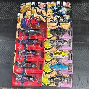 1999 Street Wheels Racing Champions WWE vs NWO set (10 cars)